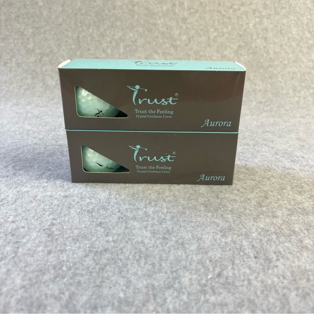 Trust Aurora Icy Blue Urethane Golf Balls 6 Pack Tour 3 Piece New